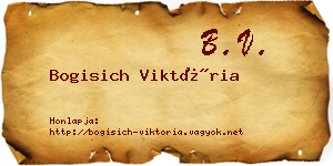 Bogisich Viktória névjegykártya