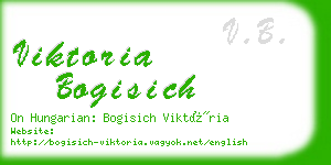 viktoria bogisich business card